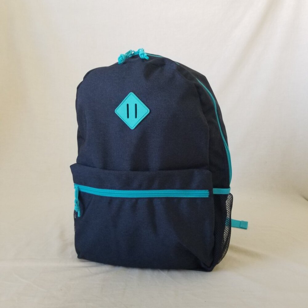 New! Lightweight Navy/Lt. Blue Basic Backpack W/B… - image 2